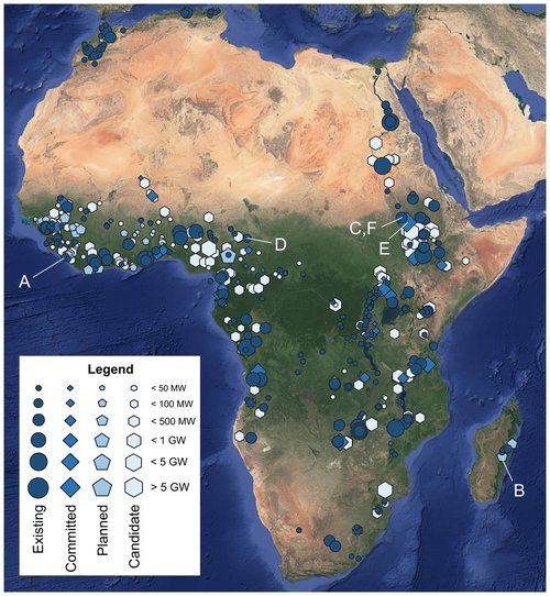 A spatiotemporal atlas of hydropower in Africa for energy modelling purposes